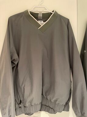 adidas Women’s Olive V-Neck Pullover Sweater